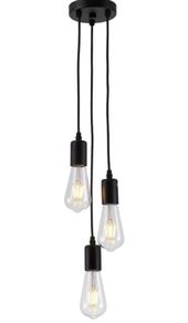 3 Way Ceiling Pendant Cluster Light Fitting Lights E27 Socket Hanging Light Industrial Ceiling Lights MULTIPLE COLOURS AVAILABLE (FREE POSTAGE)
