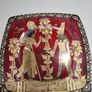 Fathi Mahmoud FM Egyptian Pharaoh Square Shape Limoges Plate Image 2