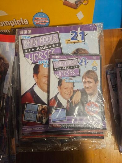 Only Fools And Horses Dvd And Magazines X 29 Complete With Advertising  Cards And Boards. See Photos For Same