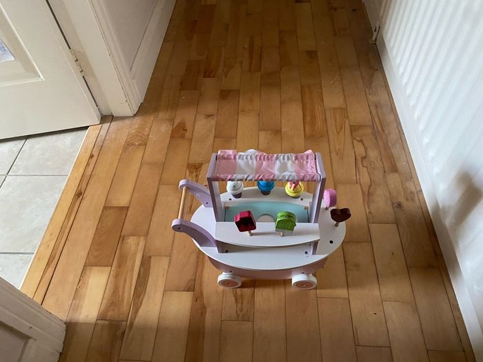 Wooden Ice Cream Trolly