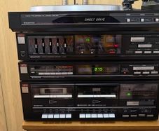 sanyo hifi stereo record player radio speakers