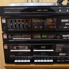 sanyo hifi stereo record player radio speakers