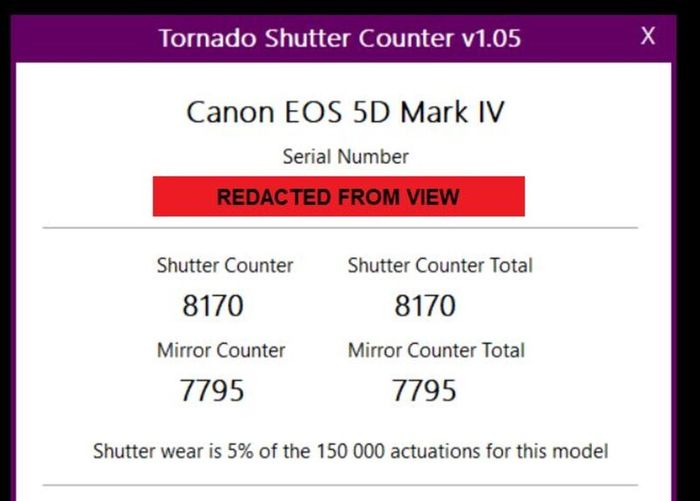 Canon EOS 5D Mark IV - Low Shutter Count:  8,170