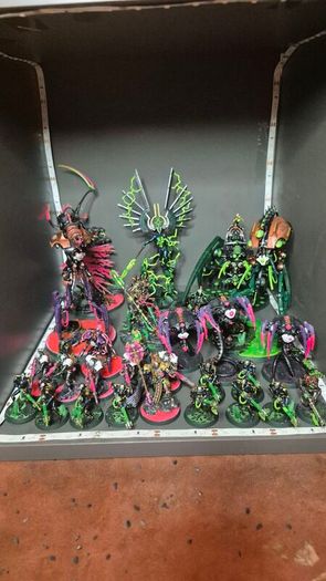 Fully Painted Necron 40k  Army  2000pts C tan Shards, Doomsday Ark and more