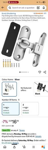 Flip Sliding Barn Door Lock