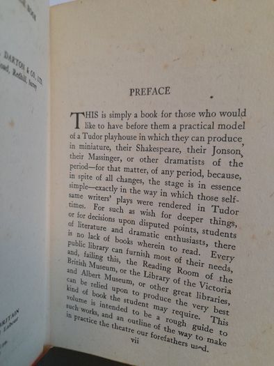 The Bankside Stage-Book by H. W. Whanslaw (HQ409)