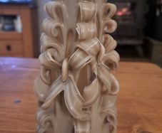Hand Carved Style Decorative Candle