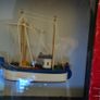 MODEL Fisfing Boat Trawler Framed Behind Glass. In Good Condition. Image 10