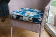 Soft pink Lloyd loom chair