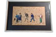 Antique 19th-Century Chinese Watercolour on Pith Paper