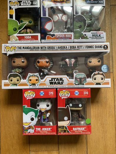 9 Funko Pops Bundle