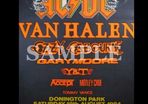 AC/DC concert poster+ticket Monsters Of Rock Donington UK 1984 A3 size replica