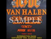 AC/DC concert poster+ticket Monsters Of Rock Donington UK 1984 A3 size replica