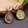 Gold plated Earrings fresh Water Pearl Ethnic Jewelry Image 3
