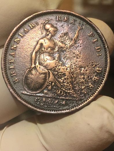 1831 Penny William IV Nice Grade With Toning