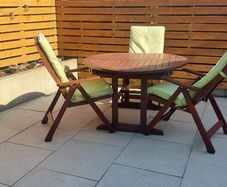 Garden table and chairs