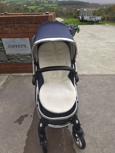 Egg pram 3-piece set in navy