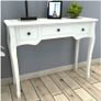 Dressing Console Table with Three Drawers White Image 2