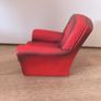 Vintage Sindy Doll Red Armchair Miniature Dollhouse Furniture Chair Image 4