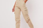 Missguided Sand Cargo trousers uk10