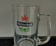 Heineken pint tankard glasses for sale