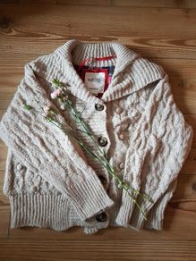 Diesel Wool Jumper Cardigan Size M / 12  brown beige