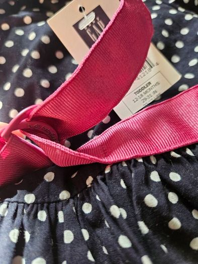 Brand-New Y2K Gap 2Piece Polkadot Dress Set with Baby Knickers