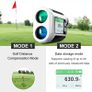 Laser Rangefinder with Slope Compensation 650Yards Golf Range Finder with Side Screen Display Flag Locking Vibration for Golfing Image 2