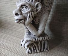 Gothic gargoyle candle holder