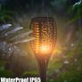 Solar Lights Outdoor Garden, 4 Pack 33LED Waterproof Solar Flickering Dancing Flame Pathway Lights, Dusk to Dawn Auto On and Off for Garden Patio Deck Yard Driveway Pathway Image 4