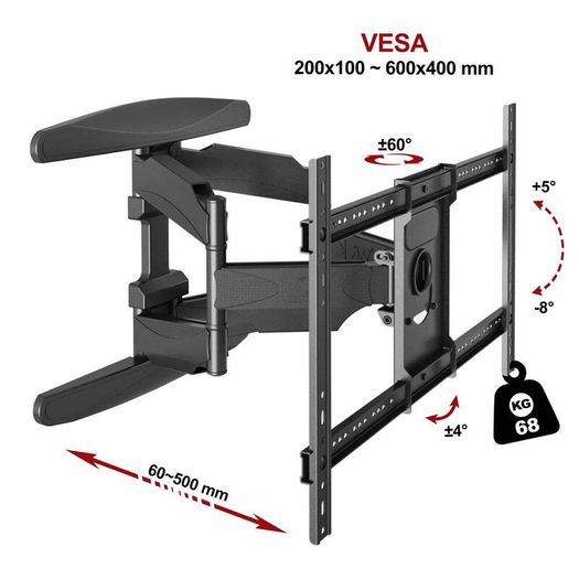 TV Wall Mount Bracket Tilt Swivel 40" - 85" TV