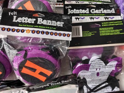 Halloween Party Job Lot, Banners, Treat Bags, etc.