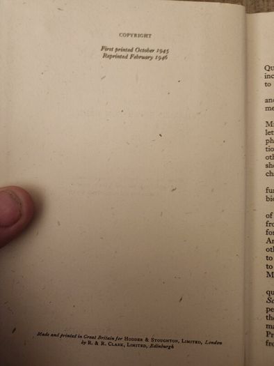 The Letters Of Annie S. Swan. Second Edition 1946 Hardback In Good Condition.