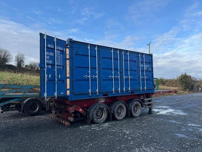 One Trip 20ft Shipping Container Multi Door Blue