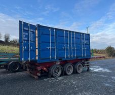 One Trip 20ft Shipping Container Multi Door Blue