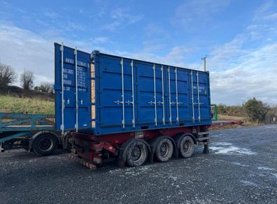 One Trip 20ft Shipping Container Multi Door Blue