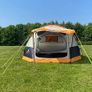 Outdoor Leisure Products Knightwick 3.7m x 2.2m 3 Berth Tunnel Tent Orange & Black Image 5