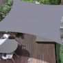 MULTIPLE SIZES/COLOURS AVAILABLE Sun Shade Sail 2m x 3m Rectangle Shade Sails Waterproof Outdoor Garden Patio Party Sunscreen Awning Canopy 98% UV Block With Free Rope, Grey Image 6