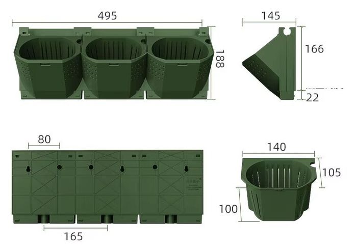 Wall-mounted vertical garden system with irrigation system