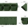 Wall-mounted vertical garden system with irrigation system Image 2