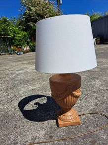 Large heavy vintage table lamp