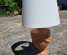 Large heavy vintage table lamp