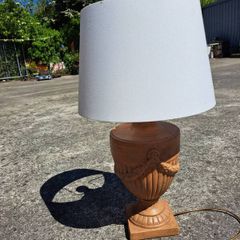 Large heavy vintage table lamp