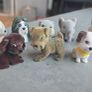 9 x Bundle Vintage Flocked Puppy Kitty Jungle in my Pocket some HTF 90s Image 6