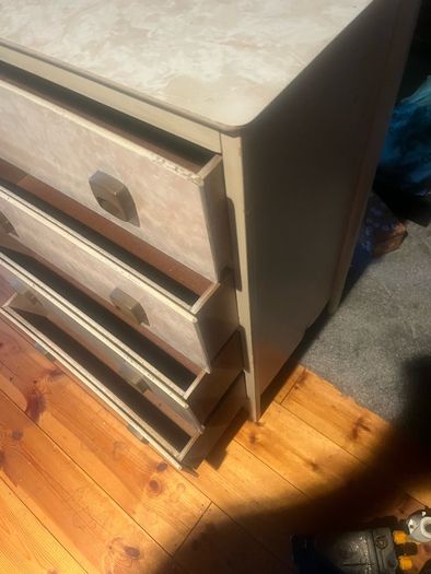 Formica chest of drawers