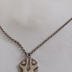Silver chain and pendant