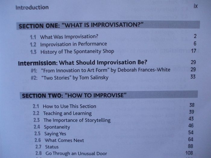SALE!  THE IMPROV HANDBOOK The Ultimate Guide to Improvising in Comedy, Theatre, and Beyond by Tom Salinsky and Deborah Frances-White