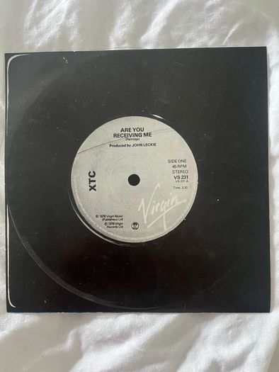 XTC Life Begins At The Hop 7" clear