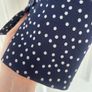Zara Navy Polka Dot Blouse Image 4