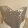 Cotton silver white size 14 heart top Image 2